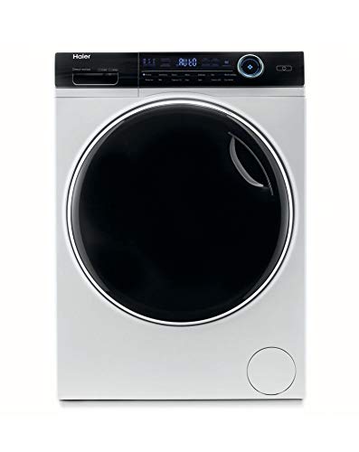 Haier HWD80-B14979, Serie I-Pro 7 Lavasciuga Slim, Bianco, 8+5 Kg, 59.5 x 56 x 85 cm